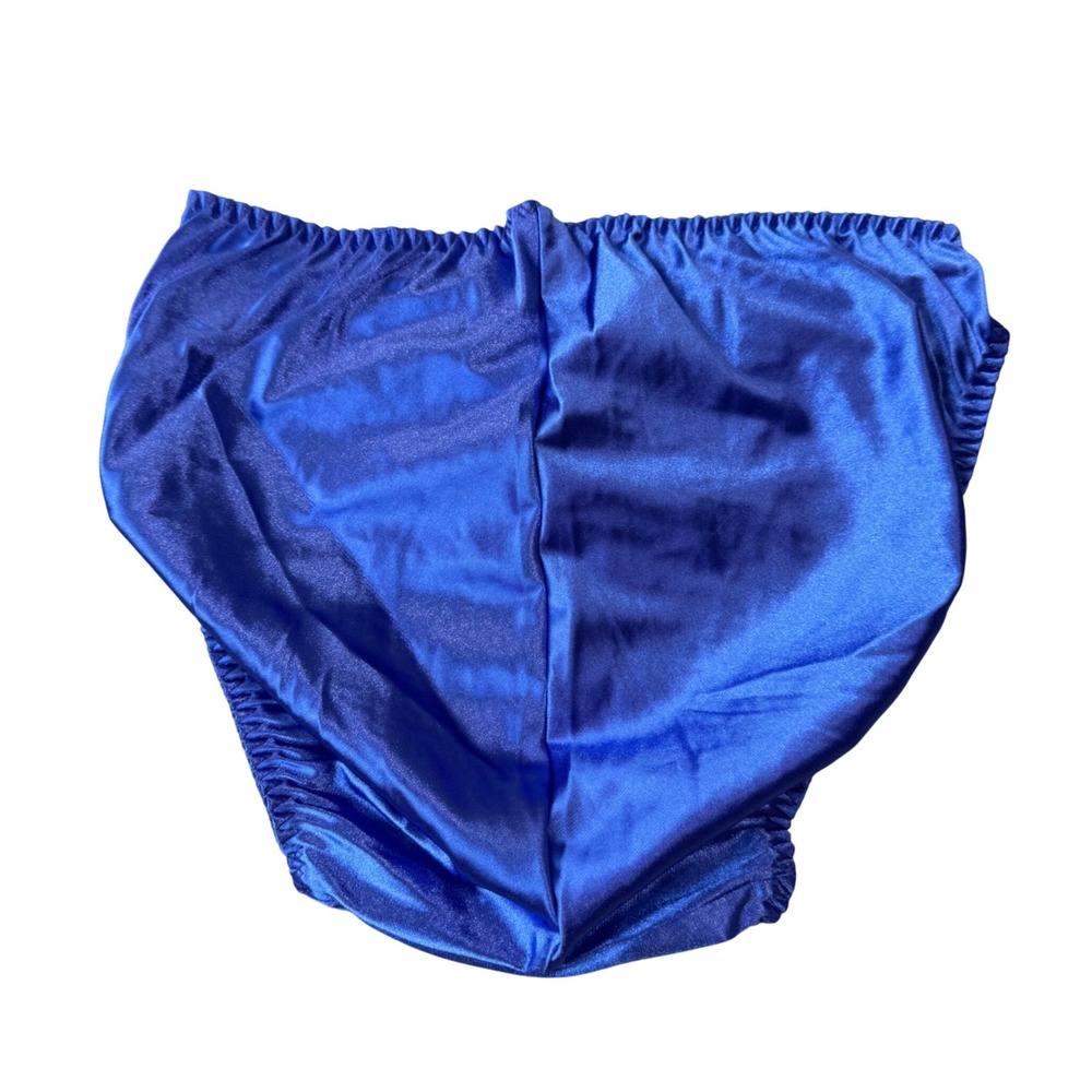 Vintage Victoria's Secret Satin Second Skin Panties Blue Size Large NWOT - Picture 3 of 7
